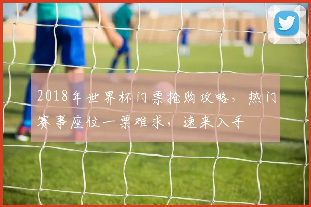2018年世界杯门票抢购攻略，热门赛事座位一票难求，速来入手